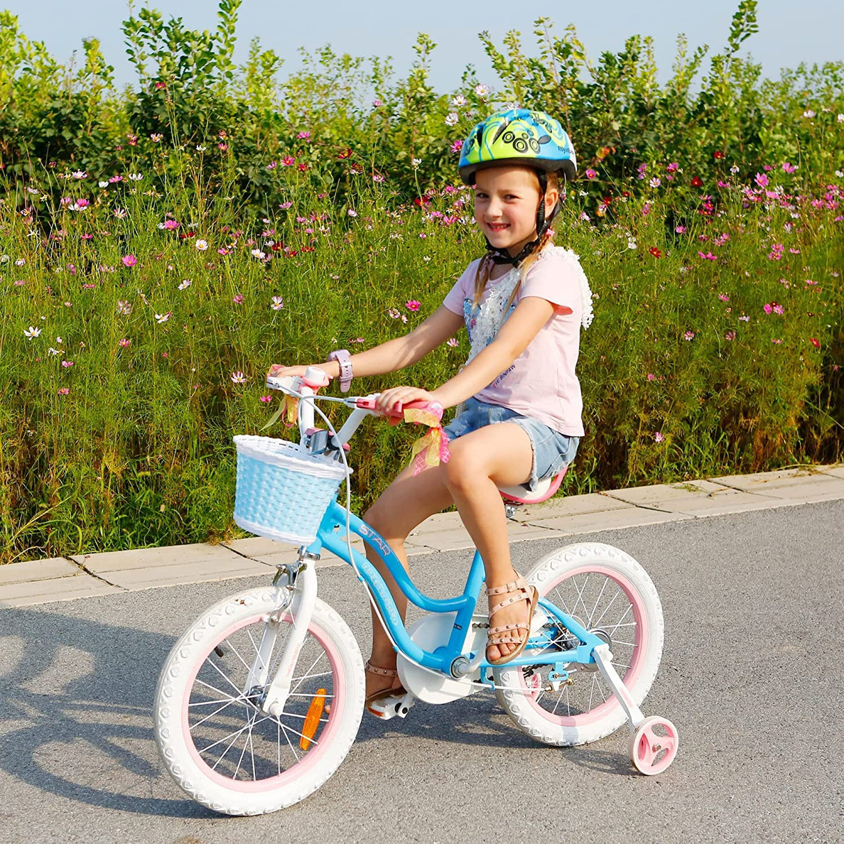 Royal Baby Stargirl Bicicleta Infantil, Chicas, Azul, 16 Zoll Fahrrad