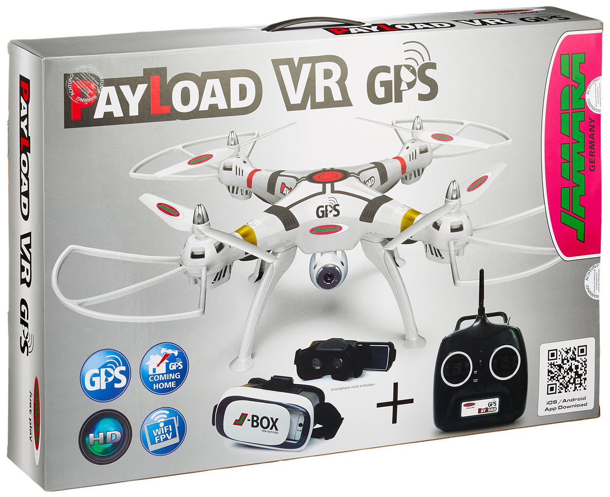 Jamara - Cuadricópter Payload GPS Altitude HD Wi-Fi VR (422035)