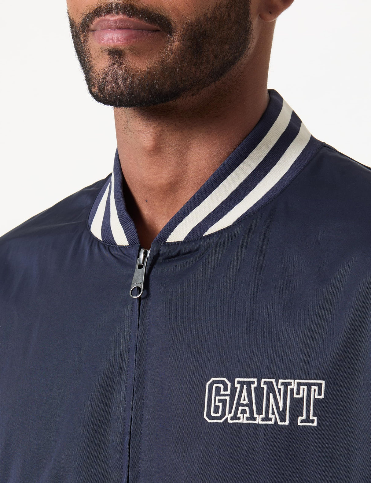 GANT Light Varsity Jacket Chaqueta, Azul Noche, S Hombres