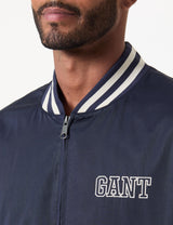 GANT Light Varsity Jacket Chaqueta, Azul Noche, S Hombres
