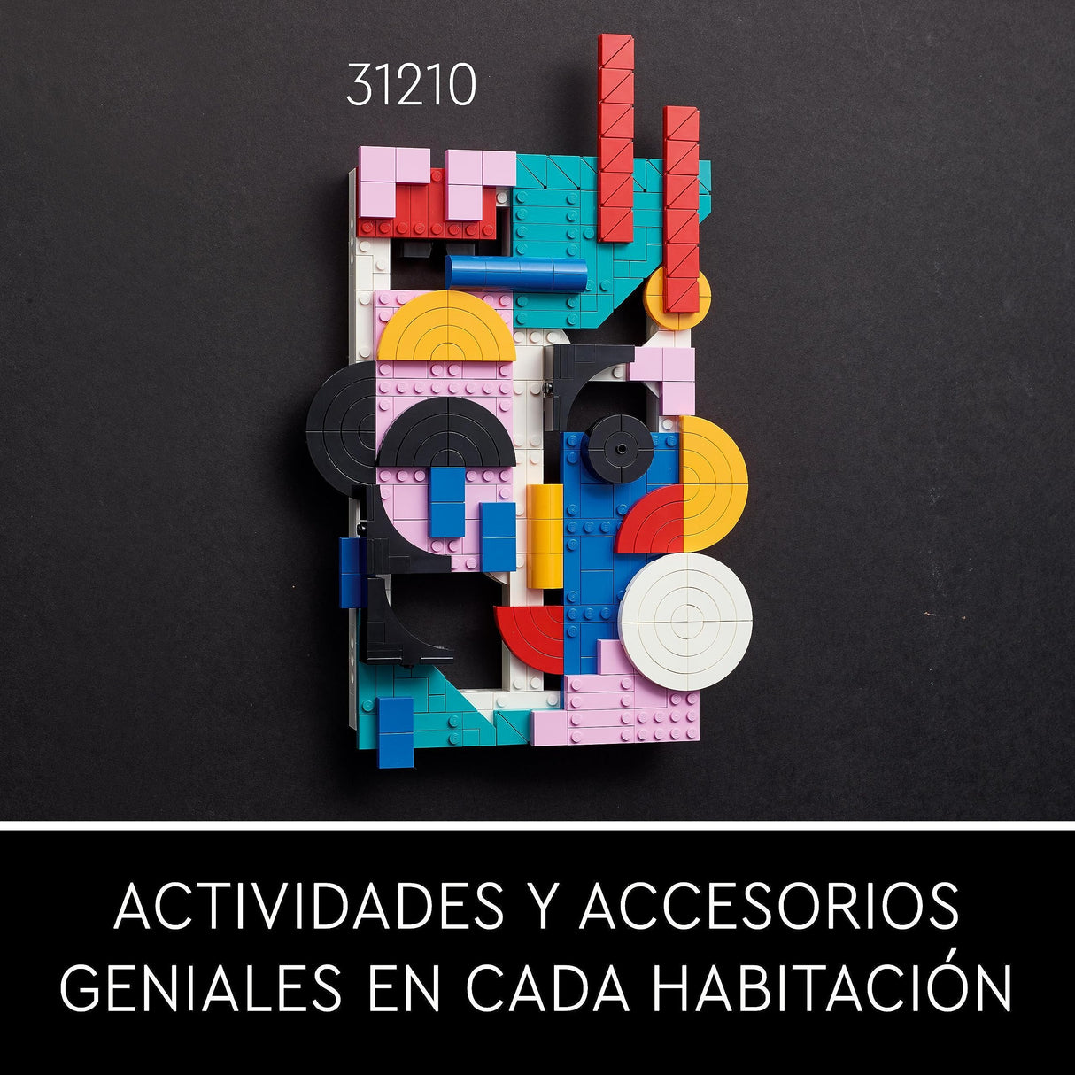 LEGO Art El Increíble Spider-Man Set Mural 3D, Póster de Lienzo para Construir, Decoración de Súperhéroe para el Hogar, Actividad Creativa, Regalo de Cómic para Adolescentes y Adultos 31209