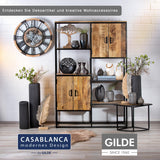 Casablanca modernes Design Escultura Resina Bronce Gris Altura 22 cm