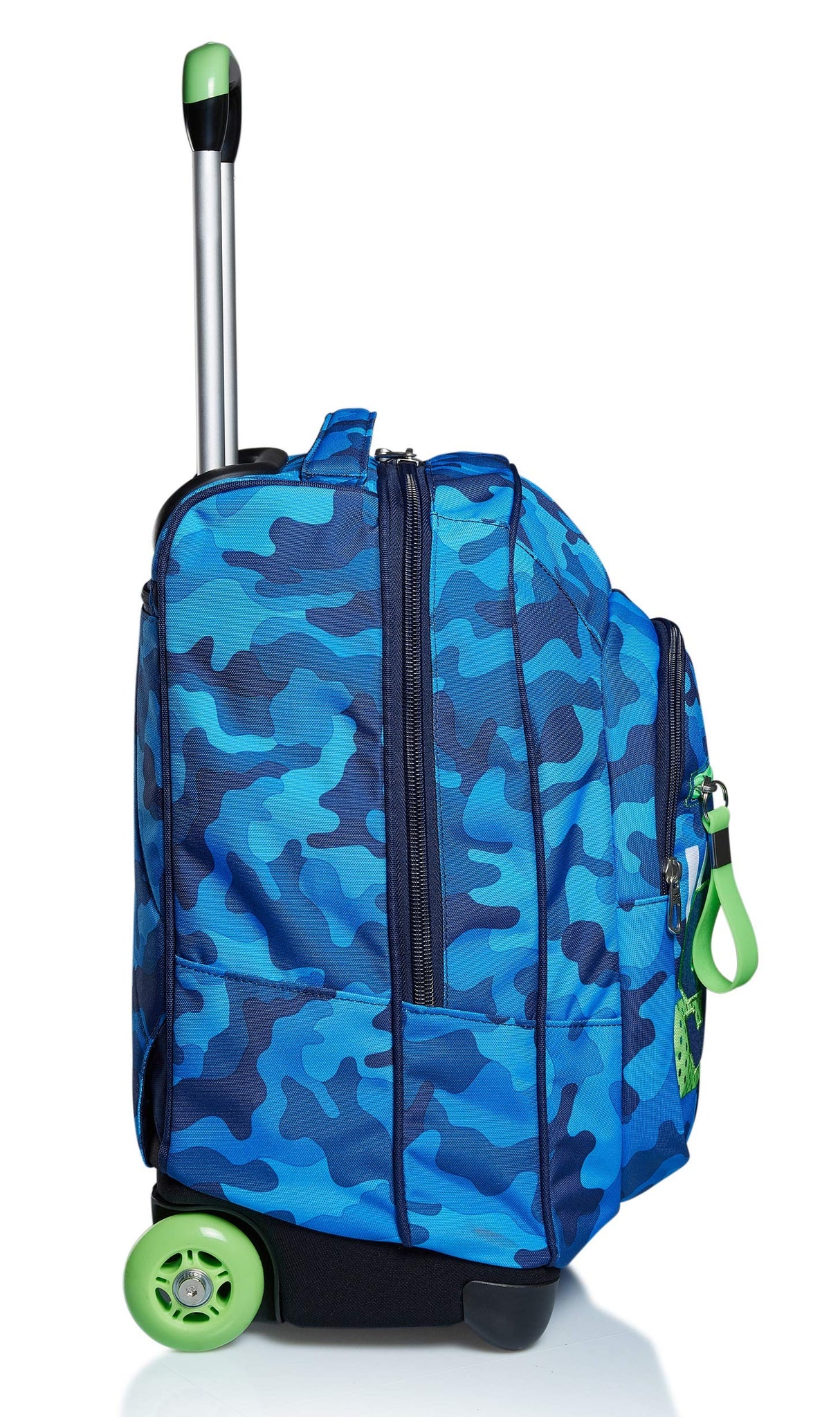 Seven Mochila con Ruedas CREW, Azul - Mochila 2 en 1, Mochila Escolar con Carro, Crossover System - Bolso Escolar Niños y Adolescentes - Bolsillo Interior con Organizador - Maxi Capacidad