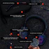 ASTRO Gaming Logitech G A30 LIGHTSPEED Auriculares inalámbricos para Bluetooth, Dolby Atmos, mic desmontable, batería 27h, carga USBC, para Xbox, PS5, PS4, NSW, PC, Android - Azul