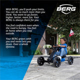 BERG Pedal Gokart Reppy Roadster con Caja de Sonido en el Volante| Coche de Pedales, Seguro y Estabilidad, Juguete para niños Adecuado para niños de 2,5 a 6 años