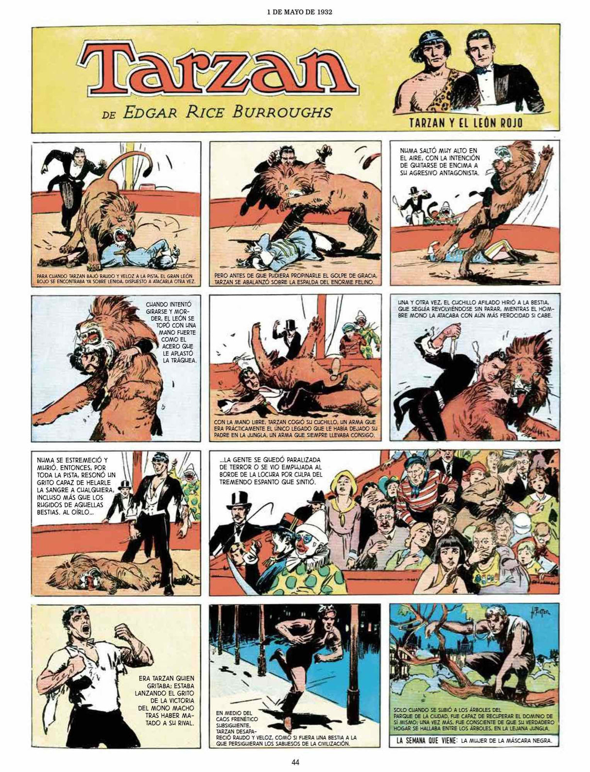 Tarzan. Las Paginas Dominicales. 1931-1937