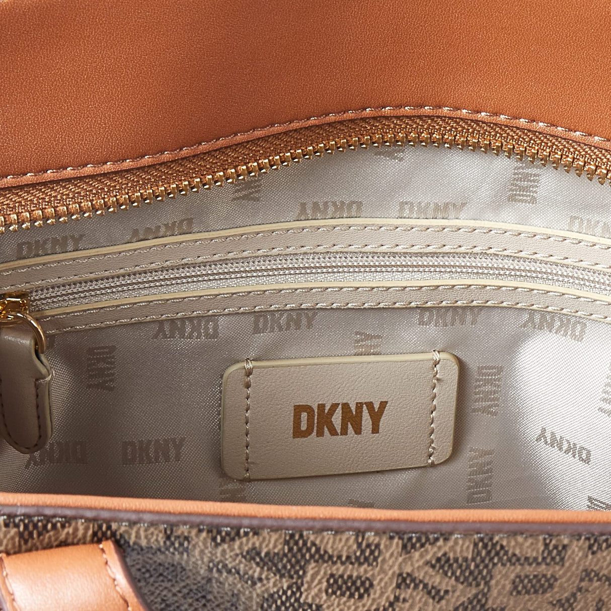 DKNY R22aju20-d2e-grande, Bolsa de Mujeres, Moca/Caramelo