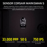 CORSAIR SCIMITAR ELITE WIRELESS SE MMO Ratón para Juegos – 33,000 DPI, 16 Botones Programables, Key Slider Ajustable, Elgato Virtual Stream Deck, 1K Hyper-Polling - PC, PS5, PS4, Xbox, Mac – Gunmetal