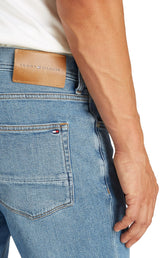 Tommy Hilfiger Vaqueros Hombre Denton Straight Leg Fit, Azul (Mesa Blue), 30W/40L