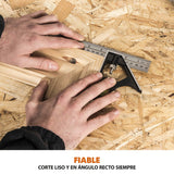 Evolution Power Tools R210CMS Multimaterial Sierra Ingletadora - Corta acero dulce, aluminio, plástico, madera con clavos incrustados, 210 mm