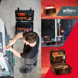 Wiha Juego de herramientas para electricistas Competence XL en surtido, de 83 unid. incl. caja de herramientas (40523)