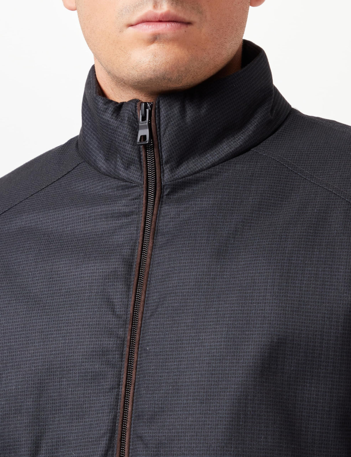Geox M VINCIT, chaqueta de los hombres, ASPHALT/BLACK,