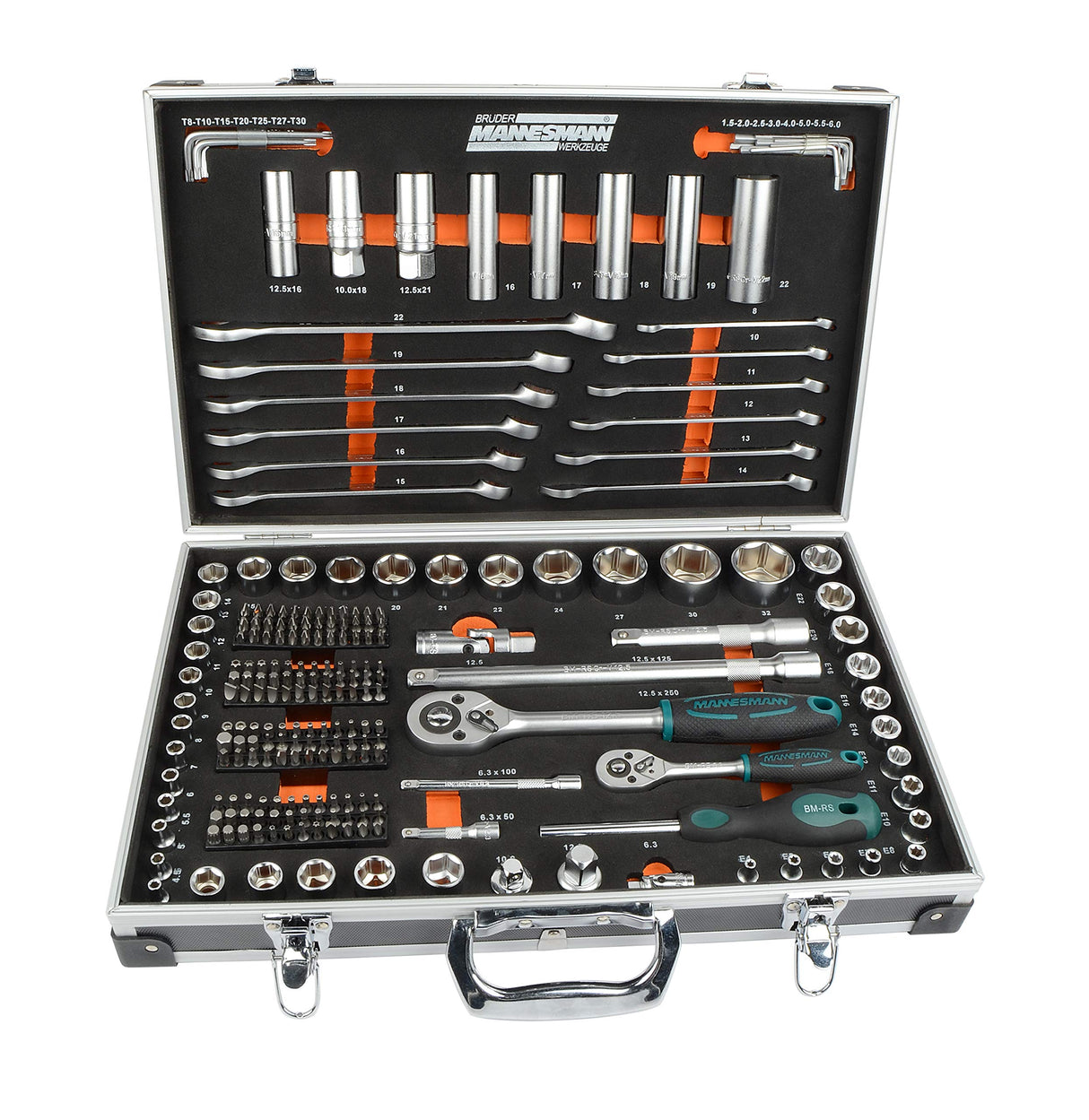 Brüder Mannesmann Tools M98432 Socket Spanner Set 232 Pieces