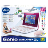 Vtech Genio - Ordenador de Aprendizaje XL Rosa con Pantalla LCD Grande de 7" con Acceso a Internet, Programa de Texto y Muchos contenidos educativos, para niños de 5 a 12 años