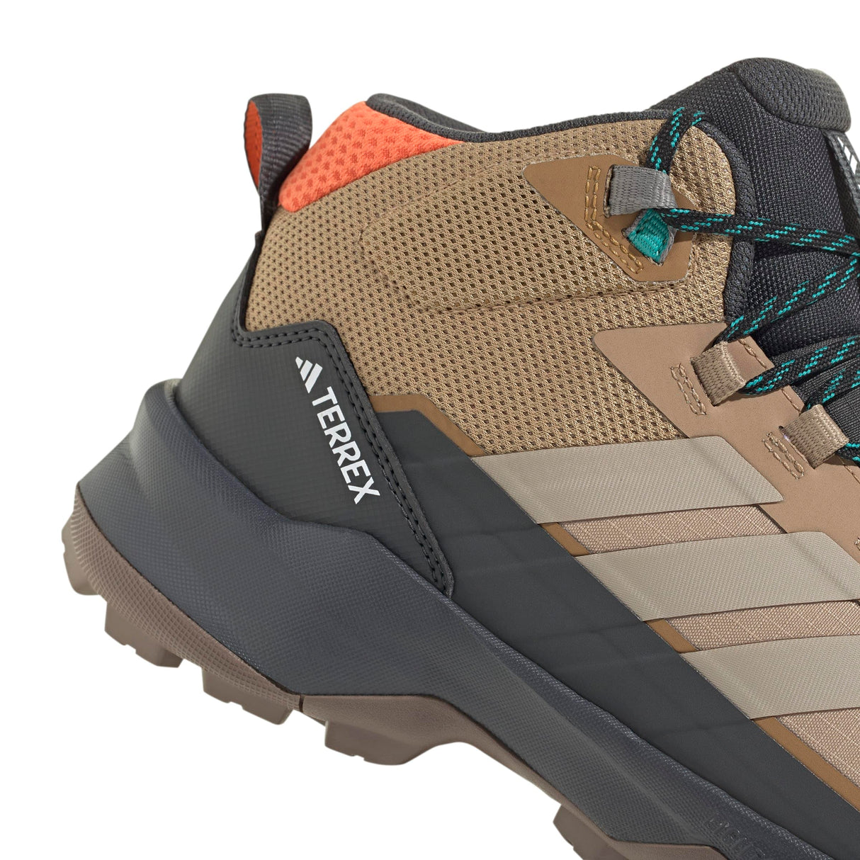 adidas Terrex Skychaser AX5 Mid Gore-Tex Hiking Shoes, Zapatos de Senderismo Hombre, Cardboard/Blanch Cargo/Semi Impact Orange, 45 1/3 EU