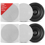 Pyle Altavoces, Pared, Techo, 2 vias, Estereo, 8”, 40Hz-20kHz, 250V