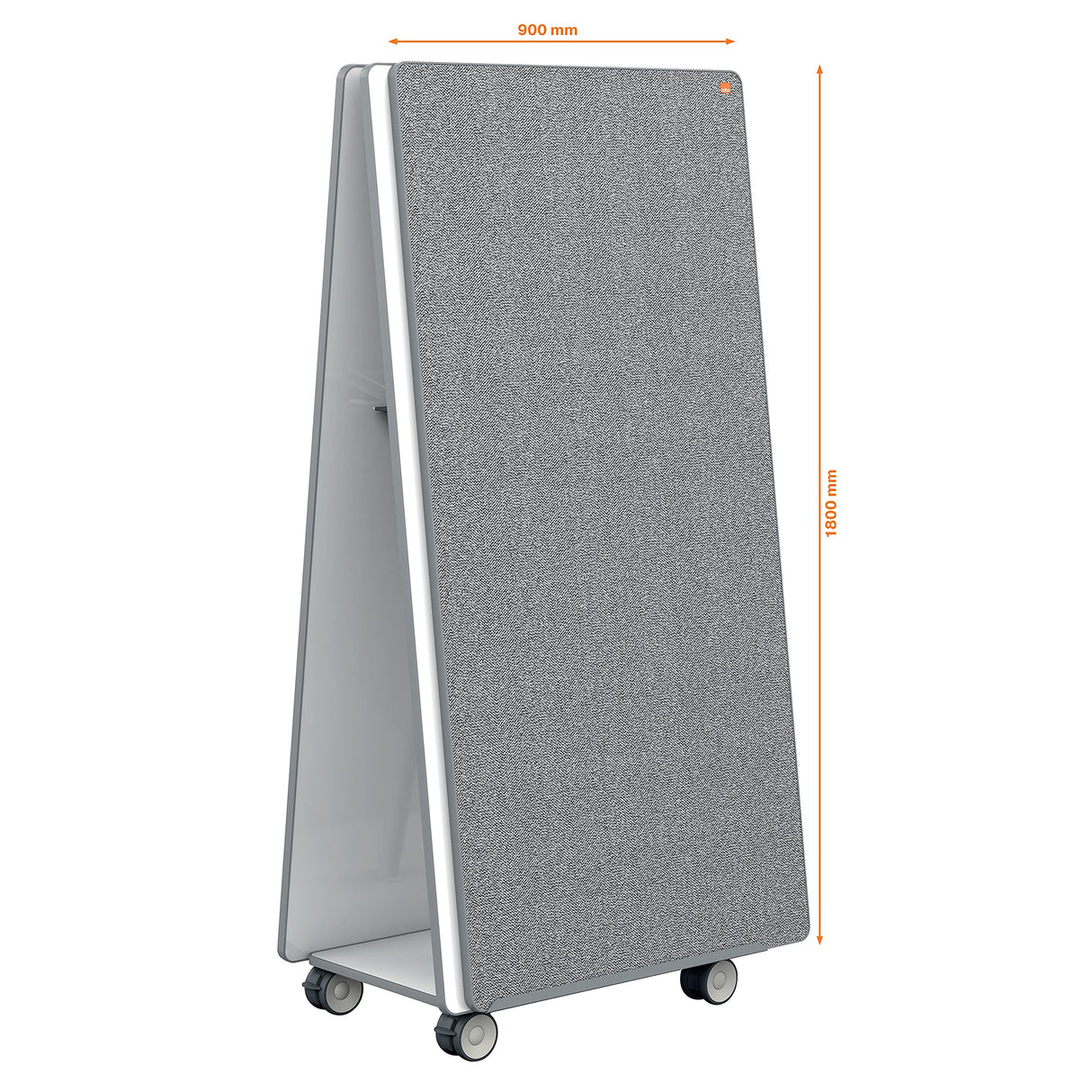 Nobo Pizarra Blanca Portátil & Tablón de Notas Ideal para Reuniones, 1800 x 900 mm, Soporte con Ruedas, 2 x Pizarras Magnéticas de Acero, 2 x Pizarras Blancas & Accesorios, Sistema Portátil, 1915569