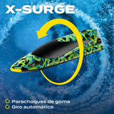 OVERMAX X-Surge Barco de Carreras RC Teledirigido con Luz LED, Velocidad de 35 km/h, 2 x Baterías de 1200 mAh, 30 Minutos de Diversión, Regulación de Velocidad, Alcance de hasta 100 m
