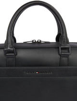 Tommy Hilfiger Maletín para portátil Hombre Corp elegante, Negro (Black), Talla Única