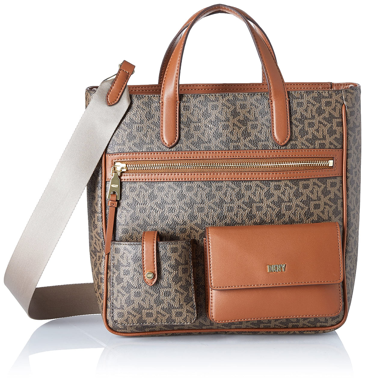 DKNY R22aju20-d2e-grande, Bolsa de Mujeres, Moca/Caramelo