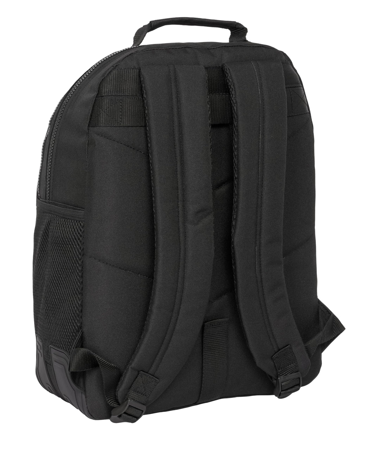 Safta F.C. BARCELONA BLACK - Mochila Escolar Infantil, Ideal para Niños de Diferentes Edades, Cómoda y Versátil, Calidad y Resistencia, 32x15x42 cm, Color Negro