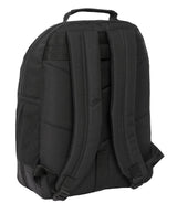 Safta F.C. BARCELONA BLACK - Mochila Escolar Infantil, Ideal para Niños de Diferentes Edades, Cómoda y Versátil, Calidad y Resistencia, 32x15x42 cm, Color Negro
