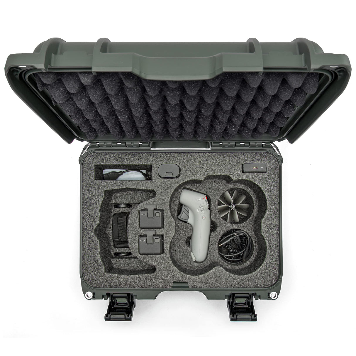 Nanuk 915 - Funda rígida Impermeable con Inserto de Espuma para dji Avata FPV, Gafas y Controlador, Color Negro, Olive, dji Avata FPV Unit, Gafas y Controlador