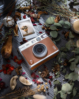 instax Mini EVO marrón. Cámara e Impresora con Pantalla LCD de 2,7 Pulgadas, 10 Efectos de Lente y 10 Efectos de película