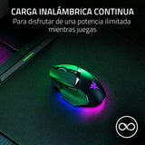 Razer HyperFlux V2 - Sistema de Alfombrilla de Carga inalámbrica para Ratones de Juego - Alfombrilla de ratón de Juego y Disco de Carga (indicador LED de Carga, pies de Goma Antideslizantes) Negro