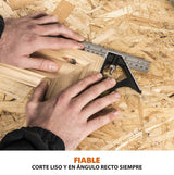 Evolution Power Tools - R210SMS-300+ Ingletadora deslizante multimaterial de 210 mm (230 V), con paquete plus, Corta acero dulce, aluminio, plástico, madera con clavos incrustados