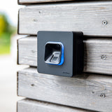EKEY 203706 Set de Lector de Huellas xLine Negro con Marco de plástico Negro, Carcasa de Pared, centralita, Solución de Acceso para Montaje de Pared, 0,4 W, 12-24 V, Lector de Huellas Negro