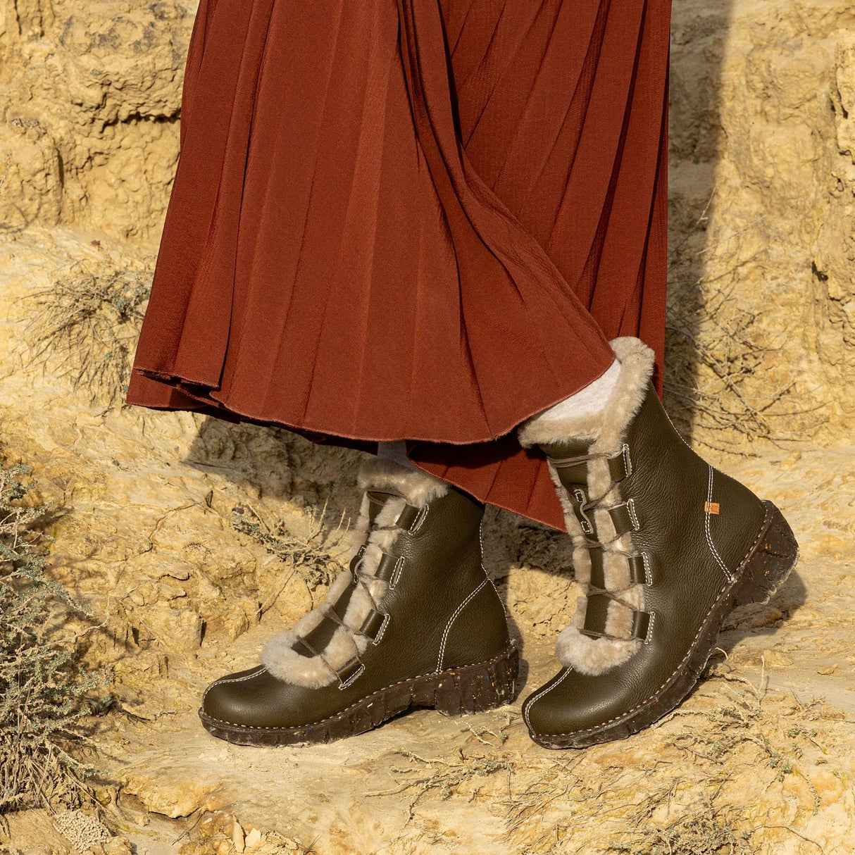 El Naturalista N5414 Yggdrasil, Botas Mujer, Wood, 37 EU Ancho