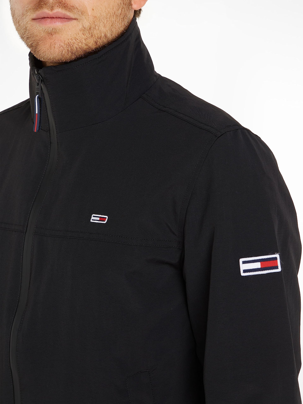 Tommy Jeans Cazadora de Entretiempo para Hombre Tjm Essential, Negro (Black), S