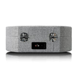 Lenco Tocadiscos LS-66 - Recepción y transmisión Bluetooth®, 2 altavoces integrados, extractor magnético AT3600, transmisión por correa, parada automática, 33/45 rpm, conector RCA, carcasa de madera,