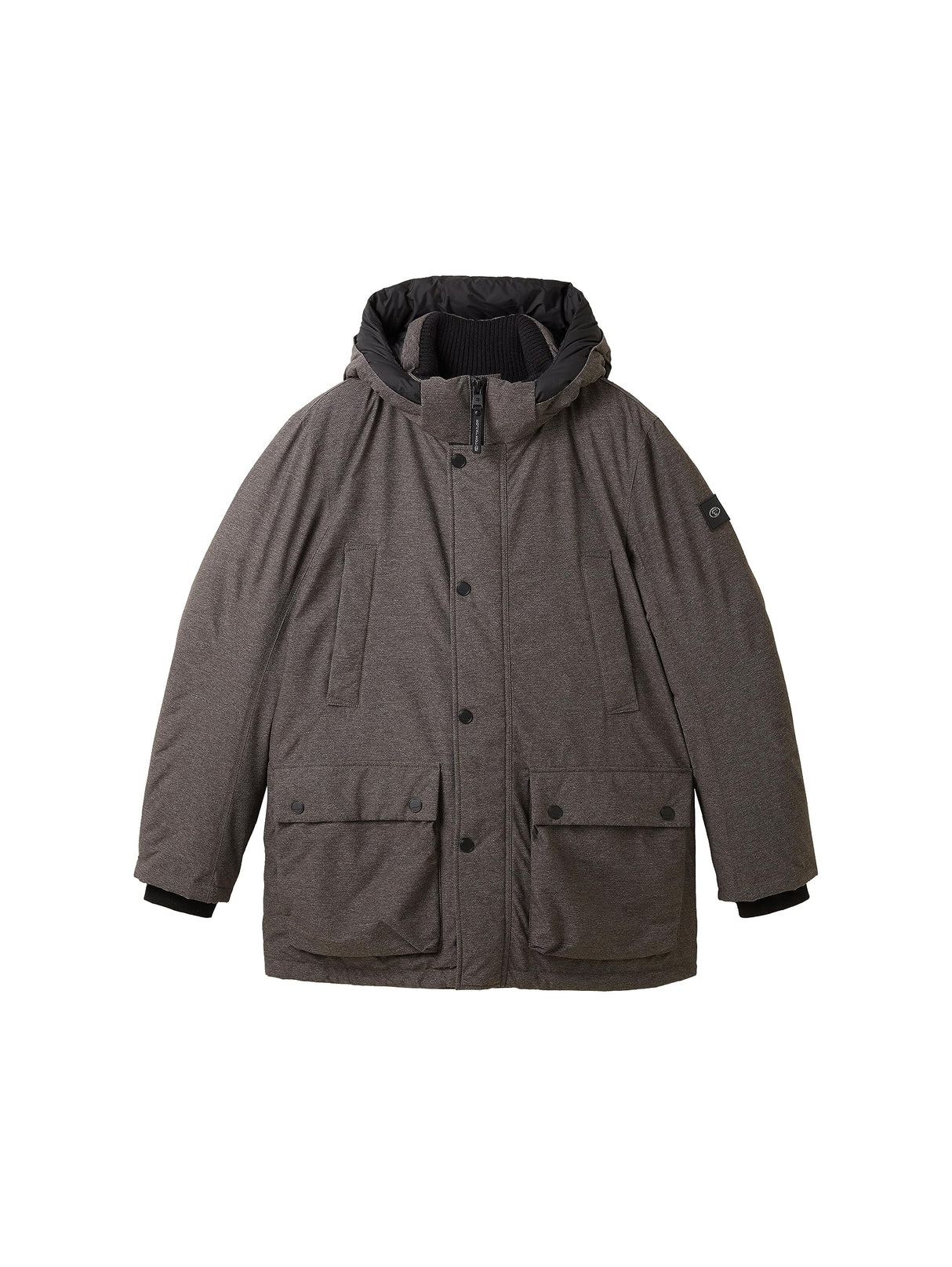 TOM TAILOR 1037347 Chaqueta, 13101-Buffer de Estructura Gris, XXL para Hombre
