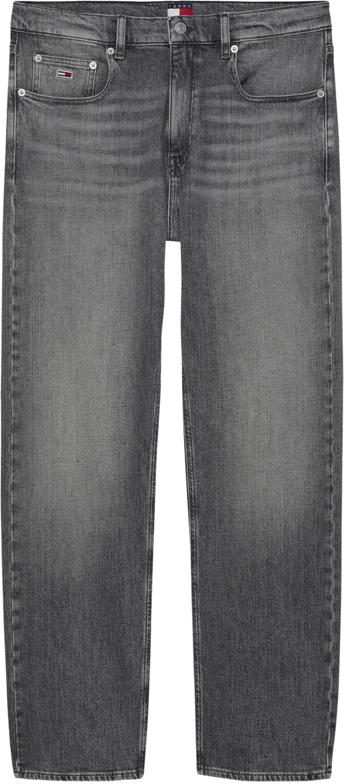 Tommy Jeans Vaqueros Hombre Otis Regular Straight Leg, Negro (Denim Black), 30W/36L