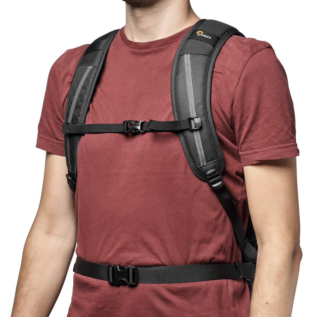 Lowepro Flipside BP 400 AW III Mochila para Cámara Sin Espejo y DSLR - gris oscuro - acceso posterior - acceso lateral - Divisores Ajustables - para Cámaras como Sony α7 - LP37353-PWW