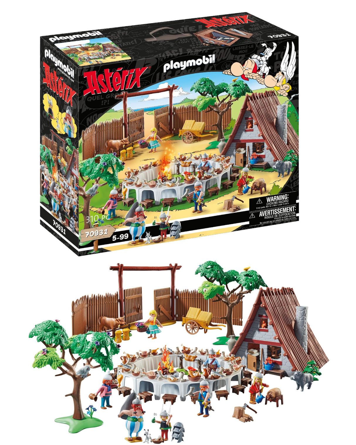 PLAYMOBIL 70931 Asterix Banquete de la Aldea, Juguetes para niños a Partir de 5 años, Multicolor