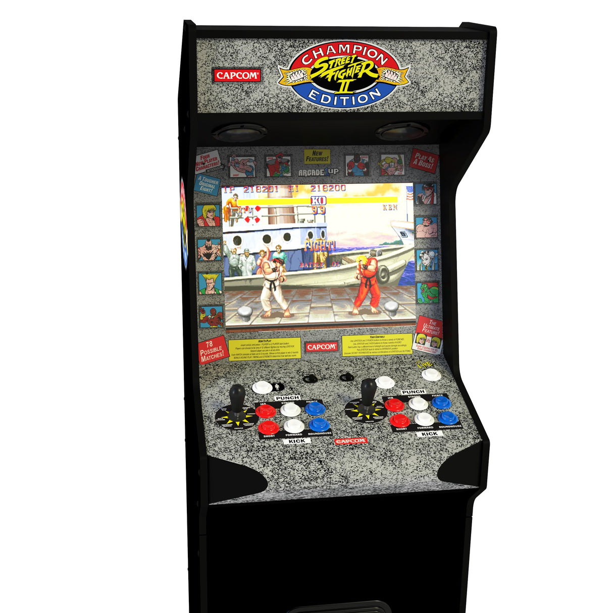 Arcade1Up Street Fighter II Deluxe Máquina Arcade