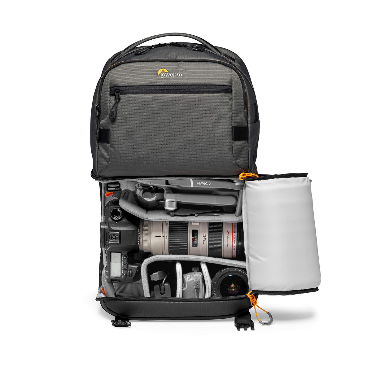 Lowepro LP37331-PWW Fastpack PRO BP 250 AW III - Mochila para Cámaras de Fotos Reflex DSLR Sin Espejo, Nikon D850, 300D Ripstop, con Acceso QuickDoor, Compartimento Para Portátil de 15”