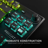 ROCCAT Vulcan TKL Pro Gaming Tastatur Kompakte optische RGB-Gaming-Tastatur mit Linear Red Switch und DE Layout