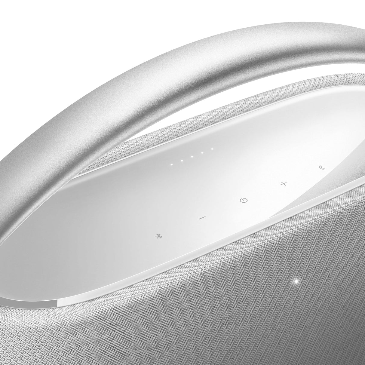 Harman Kardon Go Plus Play 3 Altavoz portátil, con Sonido estéreo, diseño Elegante, tecnología Bluetooth, Controles táctiles intuitivos y duración de batería de hasta 8 hrs, Gris, Enchufe EU (Tipo C)