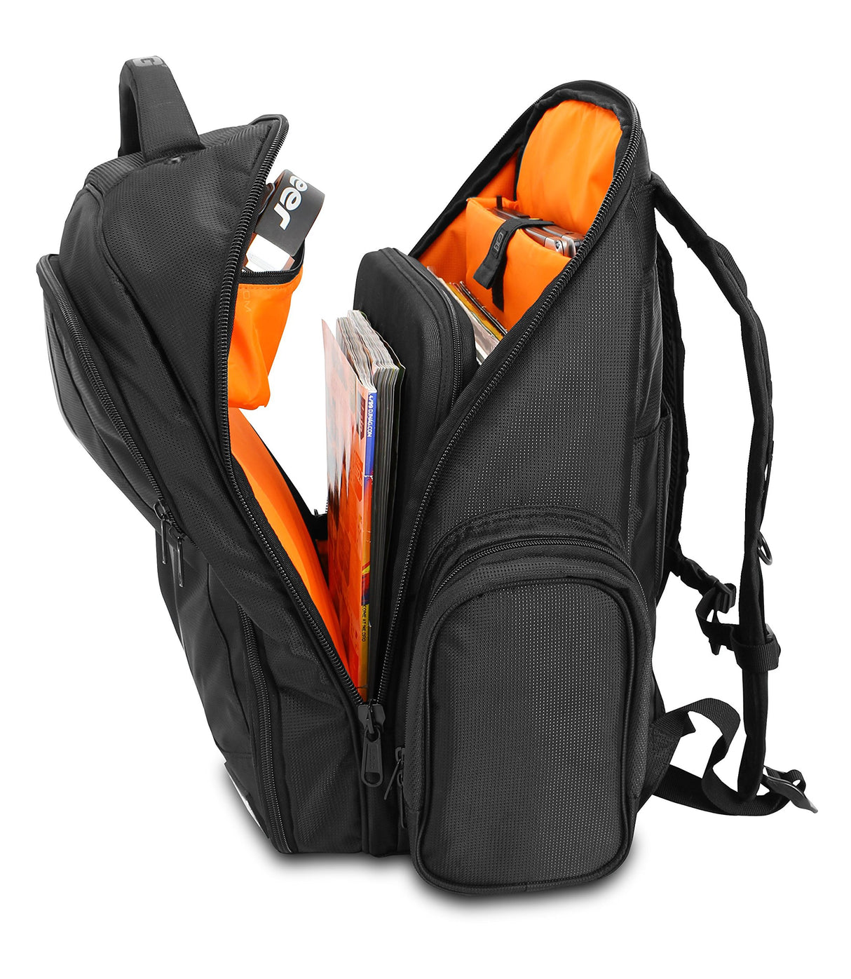 UDG U9102BL/OR BackPack - Mochila para dj, color negro y naranja
