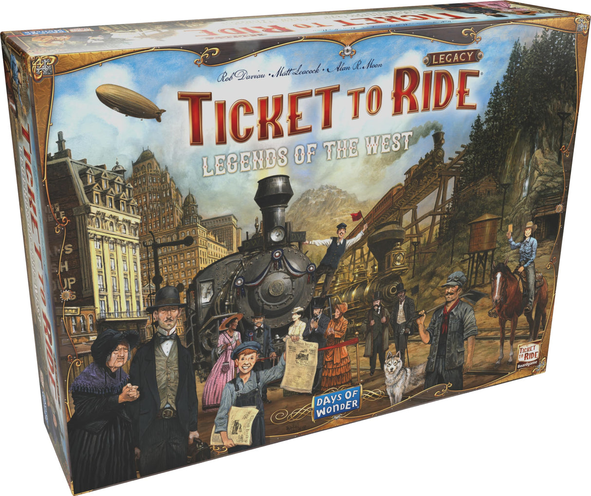 Ticket to Ride Legacy: Legends of The West - Juego de mesa The Ultimate Train Adventure! Juego de estrategia, juego familiar para niños y adultos – Versión inglesa