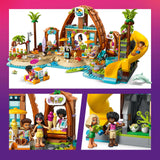LEGO Friends Hotel de Vacaciones Familiares en la Playa - Juguete con 6 Mini Muñecas, Figuras de Animales (Tortuga y Delfín), Heladería y Accesorios - Regalo para Niñas de 8+ Años 42673