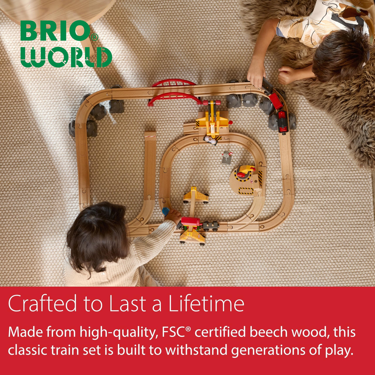 BRIO - Set Deluxe de Ferrocarril y Transporte de Carga, Ferrocarriles, Set de Construcción, Tren Juguete, Juguetes Niños 3 Años o más, Juegos Educativos 3 Años