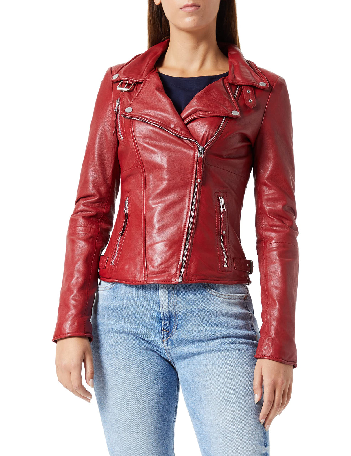 Freaky Nation Biker Princess Chaqueta, Rojo (Apple 4068), M para Mujer