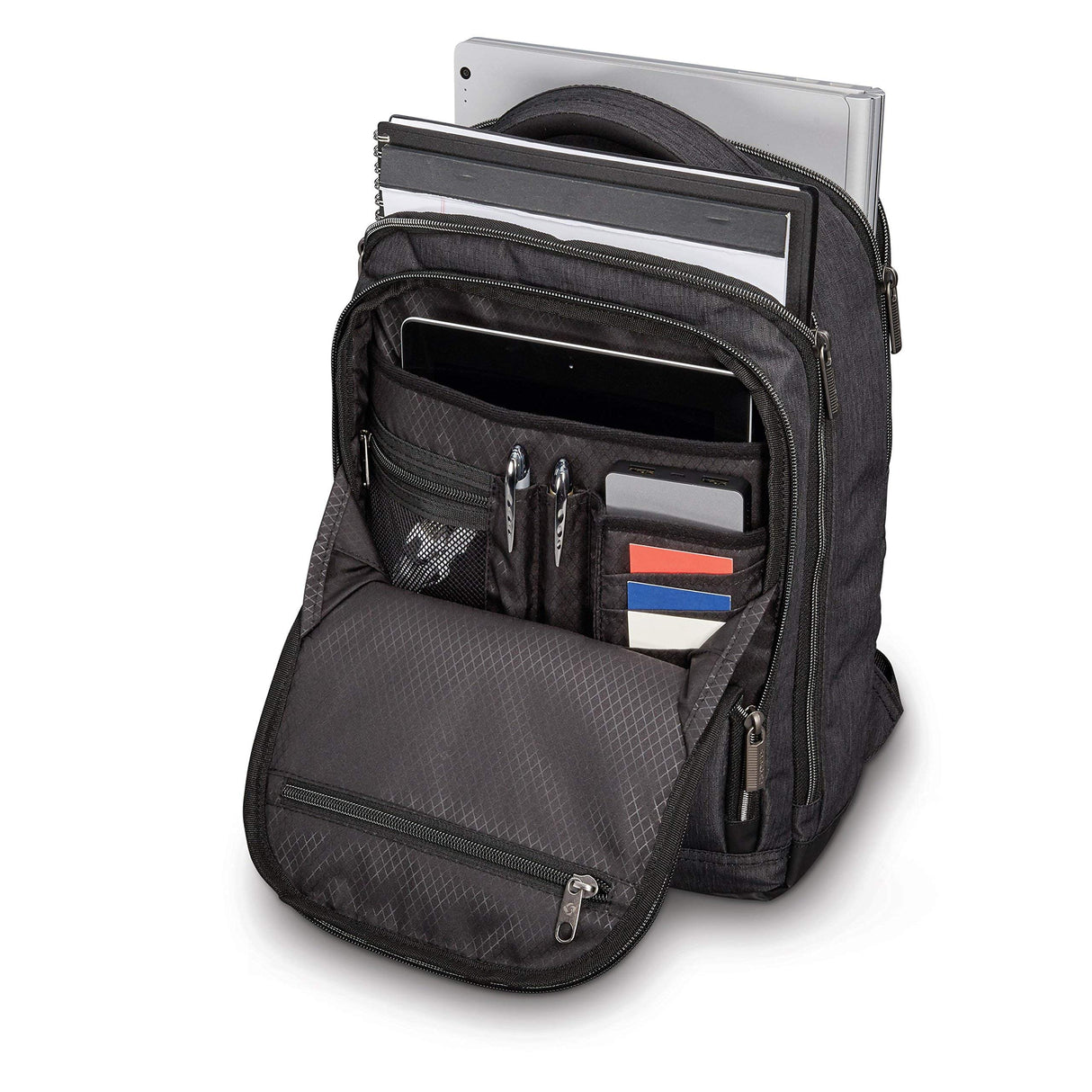 Samsonite Modern Utility Double Shot - Mochila para portátil, gris, Talla única, Modern Utility Double Shot - Mochila para portátil