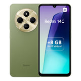 XIAOMI Redmi 14C - Smartphone de 8+256GB, Pantalla de 6.88” 120Hz LCD HD+, MediaTek Helio G81 Ultra, cámara Dual con IA de 50MP, 5160mAh, NFC, Verde (Versión ES)
