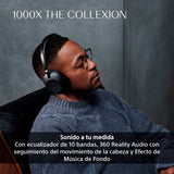 Sony 1000X The COLLEXION Auriculares de Lujo Bluetooth inalámbricos, con Noise Cancelling Premium, Sonido Hi-Res Estudio; 360 Spatial Audio; Estuche Resistente; Platino, Nuevo Modelo